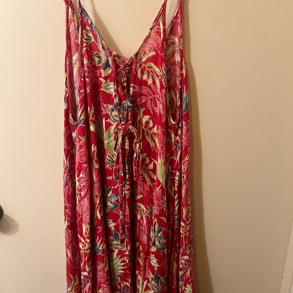 Roxy Tropical Red Swim Cover-Up - Picture 5 of 6